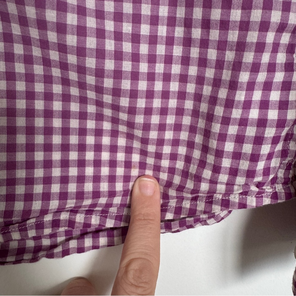MADEWELL Broadway & Broome Women’s Gingham Boyshirt Button-Down Shirt Large EUC - Picture 12 of 12